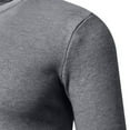 thumbnail image 4 of Mens Crewneck Knitted Base Sweater Solid Color Slim Fit Casual Pullover Lightweight Long Sleeve Tops, 4 of 4