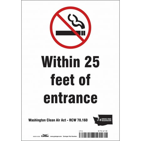 

Condor Safety Sign 10 inx7 in Vinyl 474J10 474J10 ZO-G5864271