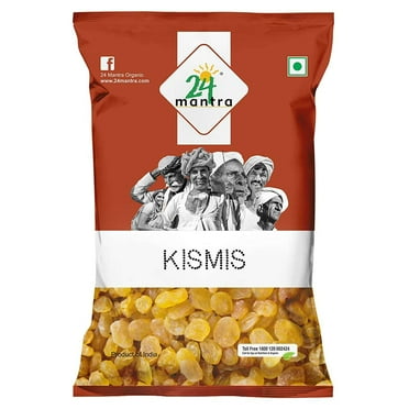 100% Natural Golden Raisins (Kishmish) By 24 Mantra Organic 100gm, | Rich Source Of Energy Dry Fruits Kishmish | 3.5 Ounce