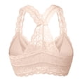 thumbnail image 2 of felwors Women's Plus Size Lace Bra Removable Padded Sexy Racerback Breathable Bralette Plus Size Sports Bras (Khaki, XXXL), 2 of 3