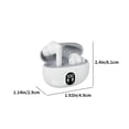 thumbnail image 3 of Auriculares inalámbricos Bluetooth 5.3 con reducción de ruido | Pantalla digital LED | Batería de larga duración | Sonido estéreo | Auriculares internos ligeros | Alcance de 8-15 m | Beige blanco, 3 of 7