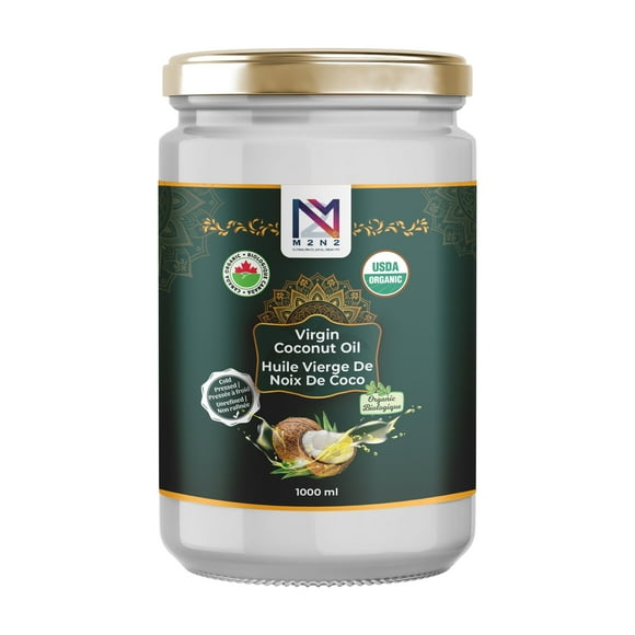 Organic Coconut Oil Cold Pressed (Unrefined) M2N2 (1000ml)