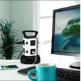 thumbnail image 5 of CJC Surge Protector Power Strip Tower 7-15 Outlets 2 USB Ports Charging Station with 6ft Heavy Duty Extension Cord for Home Office Dorm, 5 of 6