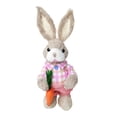 thumbnail image 3 of Wozhuo Miniature Handmade Grass Rabbit 23cm Handcrafted Natural Decor, 3 of 5