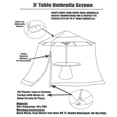thumbnail image 2 of SOOSPE-MZ 10ft Patio Mosquito Netting Patio Umbrella Cover Mosquito Netting Screen,Windproof Anti-Mosquito with Zipper Portable F, 2 of 9