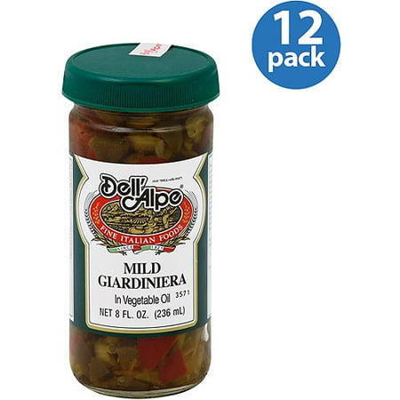 Dell'Alpe Mild Giardiniera, 8 fl oz, (Pack of 12)