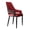 Red, variant on Modern Dining Room Arm Chairs Mid-Century Accent Chair Kitchen Side Chair with Metal Legs for Living Room,Upholstered Bar Chairs High-Back Side Chairs