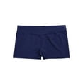 thumbnail image 4 of Fldy Kids Girls Basic Stretchy Sports V-front Booty Short Boy-cut Bottom Ballet Dance Yoga Hot Pants Underwear Navy Blue 14, 4 of 5