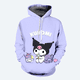thumbnail image 3 of Sudadera con capucha de Hello Kitty para niña, estilo nuevo de otoño e invierno, con estampado 3D, para niños, moda urbana, informal, 3 of 5