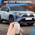 thumbnail image 2 of Key Fob Cover Compatible with Toyota Land Cruiser Venza RAV4 4Runner Corolla Cross Grand Highlander Tundra Crown Tacoma Camry Keychain Case Holder Protector,Gold-white, 2 of 4