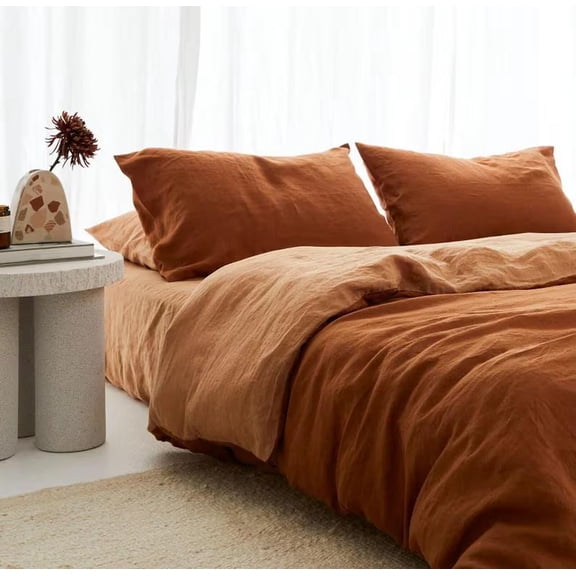 Pavish Export Cinnamon & Sandalwood Cotton Duvet Cover Set 2 Matching Pillow Case Boho Bedding Quilt Cover Set Twin