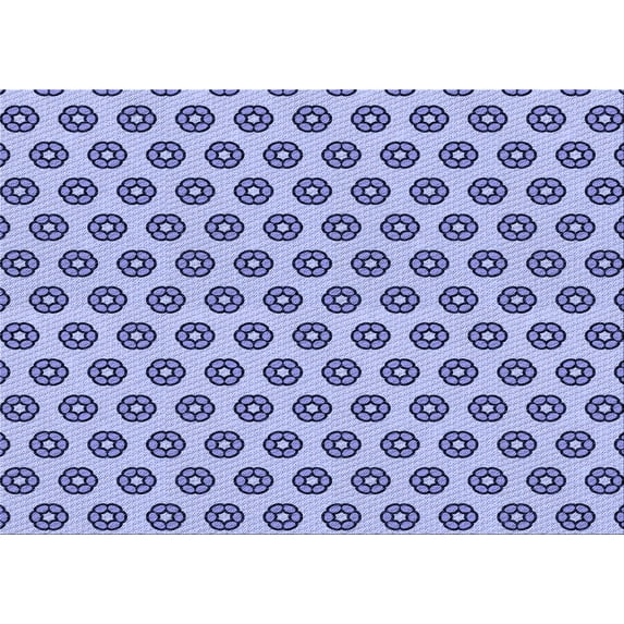 Ahgly Company Machine Washable Indoor Rectangle Transitional Deep Periwinkle Purple Area Rugs, 3' x 5'