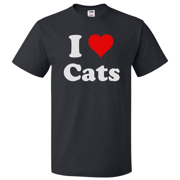 I Love Cats T shirt I Heart Cats Tee Gift