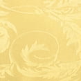 thumbnail image 2 of Ultimate Textile (2 Pack) Damask Melrose 60-Inch Round Tablecloth - Home Dining Collection - Floral Leaf Scroll Jacquard Design, Gold, 2 of 3