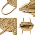 thumbnail image 6 of Kukuzhu Women Straw Woven Tote Handbag Large Beach Handmade Purse Shoulder Bag Straw Beach Handbag, 6 of 6