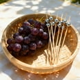 thumbnail image 6 of Natural Wood Fruit Picks with Decorative Spherical Beads for Parties and Celebrations, 6 of 9