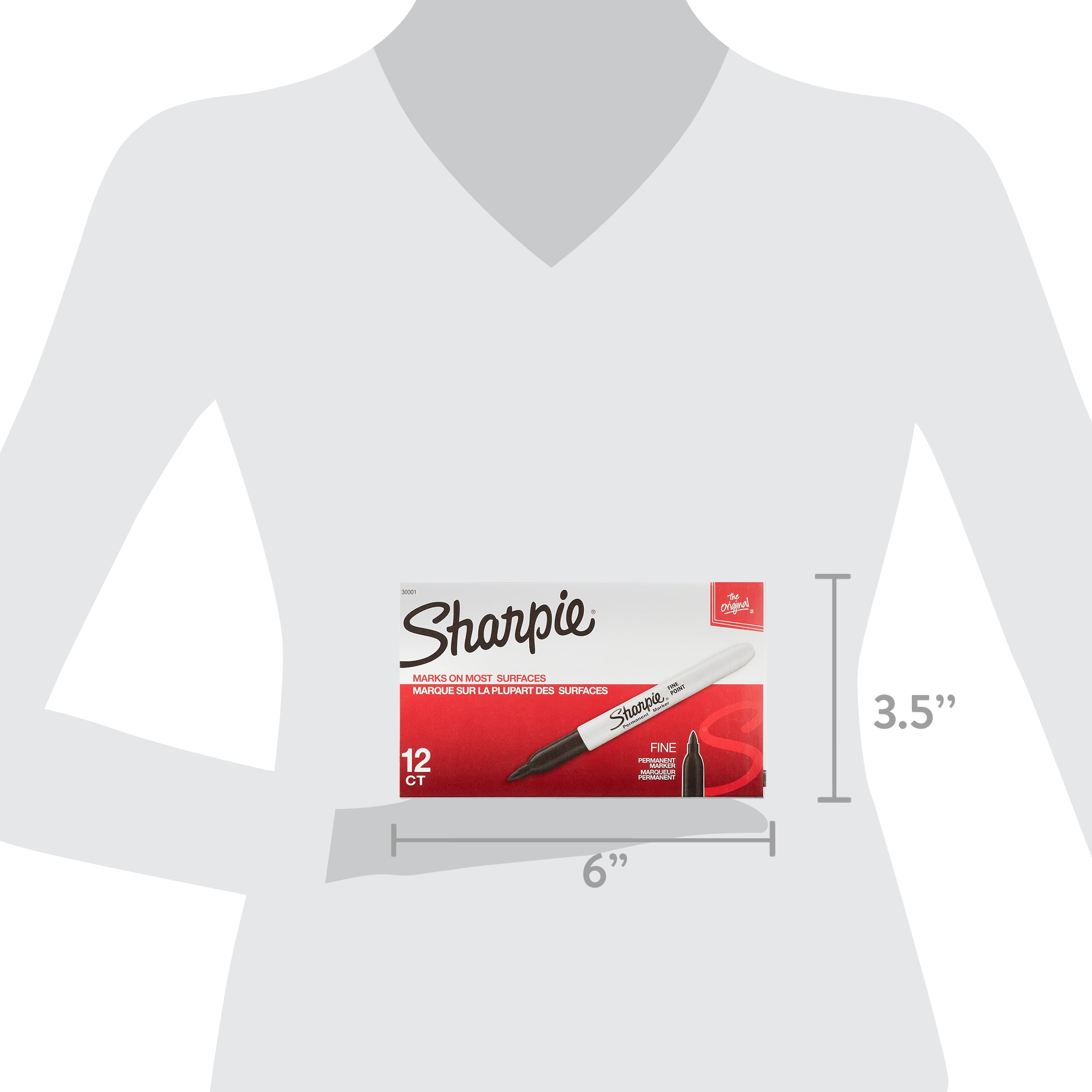 Sharpie Fine Point Permanent Marker, Black (2-Pack) 2003567 - The