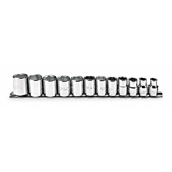 Stanley Proto J52212 12 Piece 6 Point 3/8" Drive Metric Socket Set