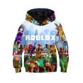 thumbnail image 1 of ROBLOX Sweat à Capuche Imprimé Numérique Manches Longues en Coton Sebneei, 1 of 2