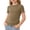 Brown, variant on Girl's T-Shirts Soft Ruffle Short Sleeve Tees Kids Tshirts Clothes Summer Tops T-Shirt Brown, Size 5T-16