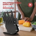 thumbnail image 3 of Ceramic Coated Knife Block Set with 16Pcs Kitchen Knives, 3 of 5