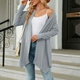 thumbnail image 3 of Scyoekwg Fall Cardigans for Women 2025 Loose Lightweight Solid Color Open Front Cardigan Tops Fall Coats Long Sleeve Casual Trendy Cardigan(Gray,XXL), 3 of 8