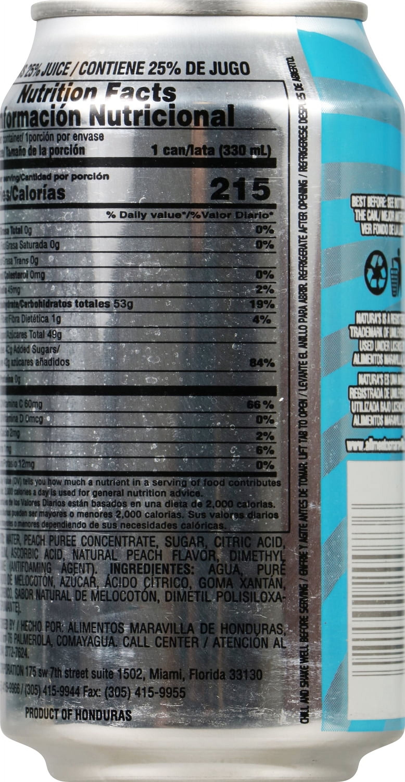 Natura Peach Nectar Drink, 11.16 oz