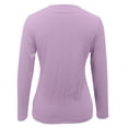 thumbnail image 6 of Women's V-Neck Slim Fit Long-Sleeve Knit Top - Soft Stretchy Layering & Everyday Wear, 6 of 6