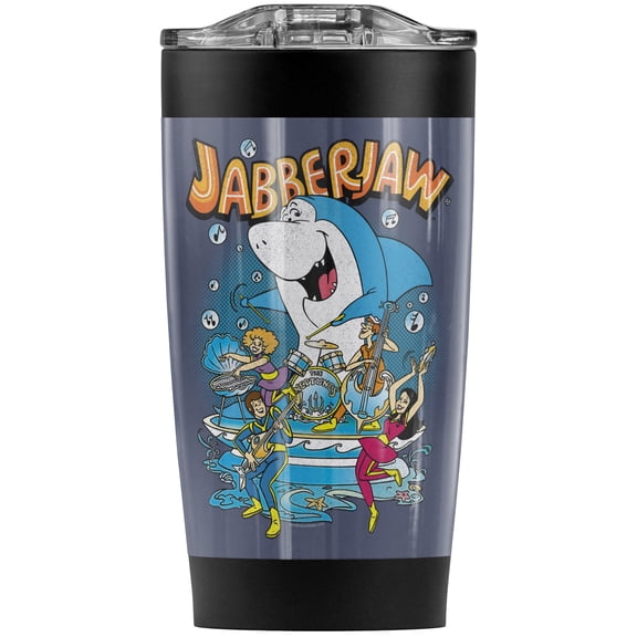 Jabberjaw/And The Neptunes Stainless Steel Tumbler 20 oz Coffee Travel Mug/Cup, Vacuum Insulated & Double Wall with Leakproof Sliding Lid | Great for Hot Drinks and Cold Beverages