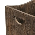 thumbnail image 4 of 5.3 Gallon Rustic Wood Trash Can Wastebasket with Handles, Brown, Set of 2, 4 of 8