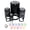 Black, variant on Fluffy Silkie Chicken Self-Inking Rubber Stamp Ink Stamper - Black Ink - Small 3/4 Inch