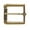 Brass, variant on 1 3/8" (35 mm) Nickle Free Single Prong Square Roller Belt Buckle