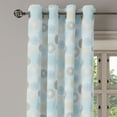 thumbnail image 3 of Ambesonne Brown and Blue Grommet Curtain, Vortex Twirls, 50" x 54", Pale Blue Mustard Umber, 3 of 6