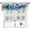 Color17, variant on Curtain Valances for Windows,Grey and Blue Leaves Semi Sheer Valance Curtains,Abstract Botanical Leaves Window Valance Curtains,Short Rod Pocket Window Treatment for Kitchen 54"x18"