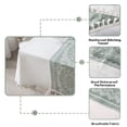 thumbnail image 4 of ICEANT 58×86 inch European Design Tablecloth with Tassel, Wrinkle Free Waterproof Polyester Table Cover, Rectangle Washable Tablecloth for Kitchen, Living Room, Outdoor Party, Green, 4 of 7