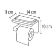 thumbnail image 3 of Porta rollo con soporte para celular, satín, Riviera Foset 46355, 3 of 3