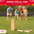 thumbnail image 7 of SWOOC - Kubb Yard Game Set - Premium Hardwood Viking Chess w/ Crate - Adults & Children Age 6 to 100, 7 of 7