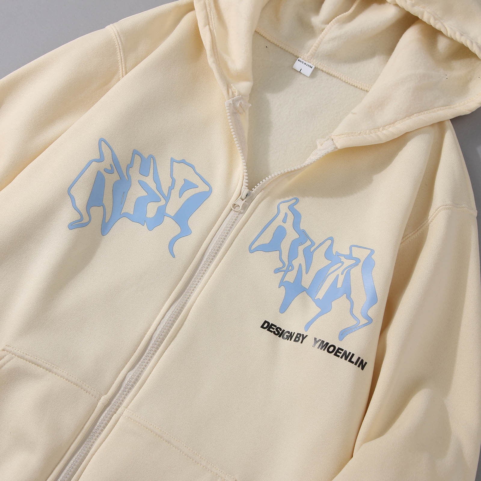 Mens Y2K Zip Up Hoodie Gothic Oversized Sweatshirt Vintage Graphic Print Baggy Academia Sweatshirts for Men Women