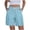 Light Blue, variant on Hurxie Hiking Shorts for Women High Waisted Pull On Cargo Casual Golf Water Resistant 7 Inch Inseam Mid Thigh Shorts Black,2XL