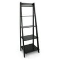 thumbnail image 4 of Pemberly Row Modern Solid Wood 5-Shelves Ladder Bookcase in Black, 4 of 7