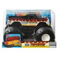 thumbnail image 1 of Hot Wheels Monster Trucks, Oversized Monster Truck in 1:24 Scale, Flames, 1 of 2