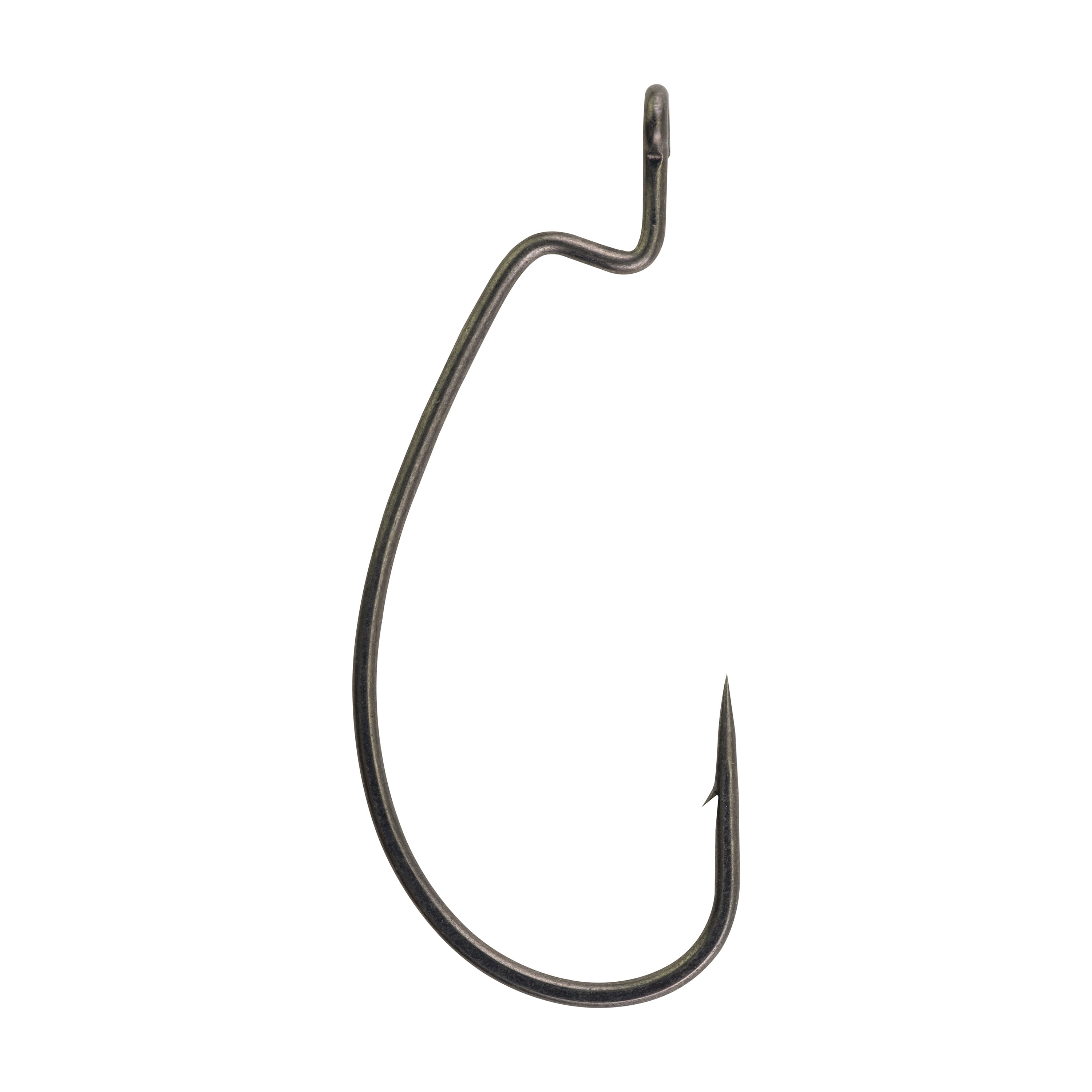 gamakatsu offset shank worm hook size 1/0   07111-25  25 pack bass soft plastic 