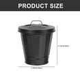 thumbnail image 2 of 2Pcs Mini Trash Cans Iron Garbage Can Metal Desktop Wastebasket Garbage Bin Flower Pot, 2 of 5