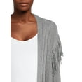 thumbnail image 4 of Time and Tru Women's Stitch Fringe Cardigan, 4 of 5