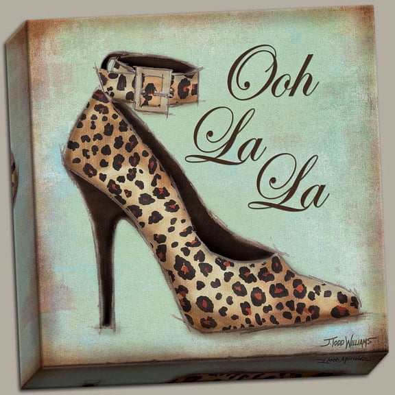 Canvas Exotic Shoe I Animal French France Modern Paris Trendy Fashion Cheap Shopping Cool Art 12x12