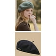 thumbnail image 6 of CoCopeaunt French Wool Beret Hat Fashionable Chic Casual Warm Cap Girls Ladies Retro Artist Painter Hat, 6 of 6
