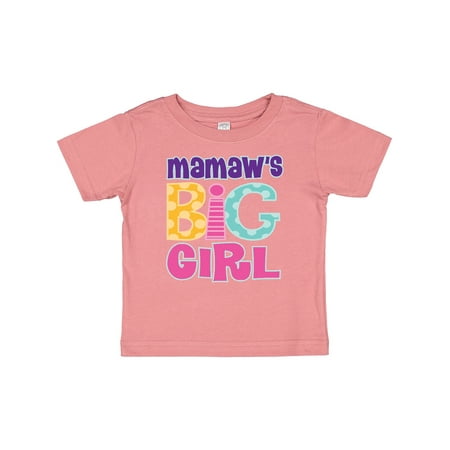 

Inktastic Mamaw s Big Girl Gift Baby Girl T-Shirt