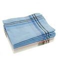 Pluokvzr 12Pcs Men's 100 Cotton Vintage Pocket Square Solid Color