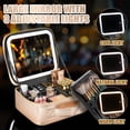 thumbnail image 4 of Estuche de viaje para maquillaje Extrei Gent con espejo LED y luz, 4 of 6