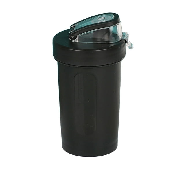 Vaso de agua deportivo portátil de 300 ml con proteína en polvo, con báscula y agitador.